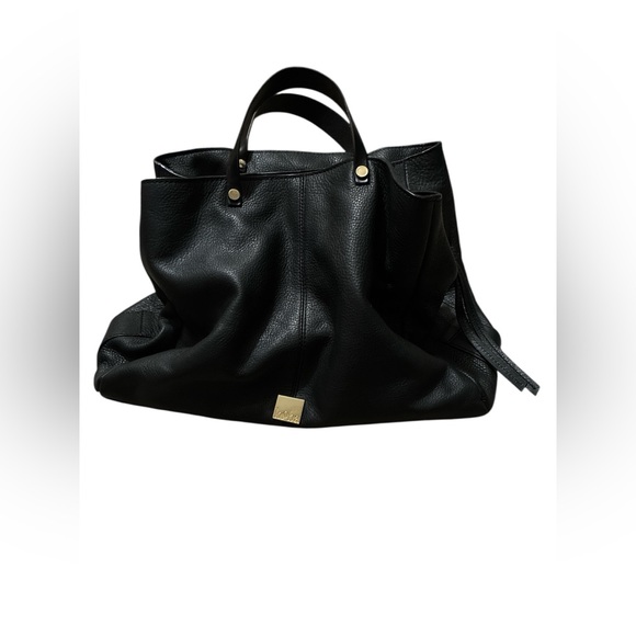 Kooba Black Leather Tote Crossbody Bag. - Picture 16 of 16